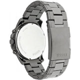 Fossil Townsman Chronograph Black Dial Silver Steel Strap Watch for Men - FS5349 Authentic Buy Shop Now