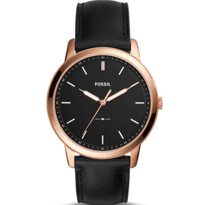 Fossil The Minimalist Black Dial Black Leather Strap Watch for Men - FS5376 Authentic Buy Shop Now
