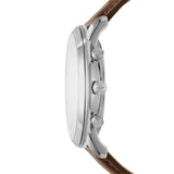 Fossil Neutra Chronograph White Dial Brown Leather Strap Watch for Men - FS5380 Authentic Buy Shop Now