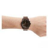 Fossil Commuter Chronograph Black Dial Brown Leather Strap Watch for Men - FS5403 Authentic Buy Shop Now