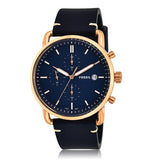 Fossil The Commuter Blue Dial Blue Leather Strap Watch for Men - FS5404 Authentic Buy Shop Now
