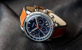 Fossil Goodwin Chronograph Blue Dial Brown Leather Strap Watch for Men - FS5414 Authentic Buy Shop Now