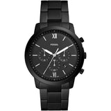 Fossil Neutra Chronograph Black Dial Black Steel Strap Watch for Men - FS5474 Authentic Buy Shop Now