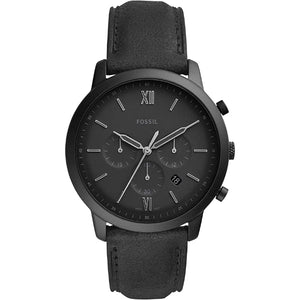 Fossil Neutra Chronograph Black Dial Black Leather Strap Watch for Men - FS5503 Authentic Buy Shop Now