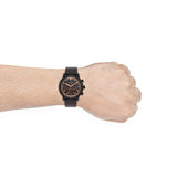 Fossil Goodwin Chronograph Brown Dial Brown Leather Strap Watch for Men - FS5529 Authentic Buy Shop Now