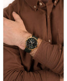 Fossil Townsman Chronograph Green Dial Green Leather Strap Watch for Men - FS5599 Authentic Buy Shop Now