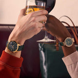 Fossil Townsman Chronograph Green Dial Green Leather Strap Watch for Men - FS5599 Authentic Buy Shop Now