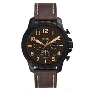 Fossil Bowman Chronograph Brown Dial Brown Leather Strap Watch for Men - FS5601 Authentic Buy Shop Now