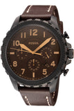Fossil Bowman Chronograph Brown Dial Brown Leather Strap Watch for Men - FS5601 Authentic Buy Shop Now