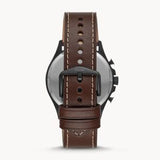 Fossil Forrester Chronograph Black Dial Brown Leather Strap Watch for Men - FS5608 Authentic Buy Shop Now
