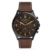 Fossil Forrester Chronograph Black Dial Brown Leather Strap Watch for Men - FS5608 Authentic Buy Shop Now