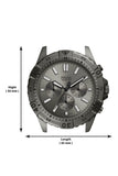 Fossil Garrett Chronograph Grey Dial Grey Steel Strap Watch for Men - FS5621 Authentic Buy Shop Now