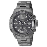 Fossil Garrett Chronograph Grey Dial Grey Steel Strap Watch for Men - FS5621 Authentic Buy Shop Now