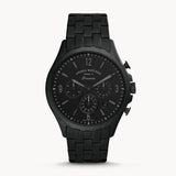 Fossil Forrester Chronograph Black Dial Black Steel Strap Watch for Men - FS5697 Authentic Buy Shop Now