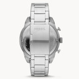 Fossil Bronson Chronograph Black Dial Silver Steel Strap Watch for Men - FS5710 Authentic Buy Shop Now