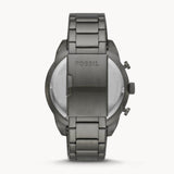 Fossil Bronson Chronograph Blue Dial Grey Steel Strap Watch for Men - FS5711 Authentic Buy Shop Now