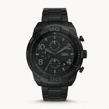 Fossil Bronson Chronograph Black Dial Black Steel Strap Watch for Men - FS5712 Authentic Buy Shop Now