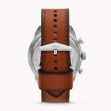 Fossil Bronson Chronograph Green Dial Brown Leather Strap Watch for Men - FS5738 Authentic Buy Shop Now