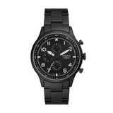 Fossil Pilot Chronograph Black Dial Black Steel Strap Watch for Men - FS5811 Authentic Buy Shop Now