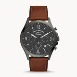 Fossil Forrester Chronograph Grey Dial Brown Leather Strap Watch for Men - FS5815 Authentic Buy Shop Now