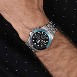 Fossil FB-01 Chronograph Black Dial Silver Steel Strap Watch for Men - FS5827 Authentic Buy Shop Now