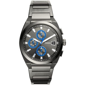Fossil Everett Chronograph Grey Dial Grey Steel Strap Watch for Men - FS5830 Authentic Buy Shop Now