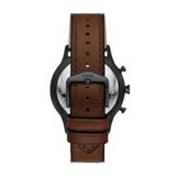Fossil Everett Chronograph Grey Dial Brown Leather Strap Watch for Men - FS5799 Authentic Buy Shop Now