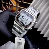 Fossil Retro Digital Silver Dial Silver Steel Strap Watch for Men - FS5844 Authentic Buy Shop Now