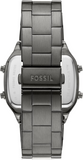 Fossil Retro Digital Black Dial Black Steel Strap Watch for Men - FS5846 Authentic Buy Shop Now
