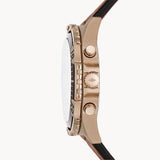 Fossil Garrett Chronograph Brown Dial Brown Leather Strap Watch for Men - FS5867 Authentic Buy Shop Now