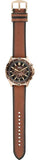 Fossil Garrett Chronograph Brown Dial Brown Leather Strap Watch for Men - FS5867 Authentic Buy Shop Now