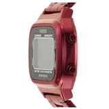 Fossil Retro Analog-Digital Black Dial Red Steel Strap Watch for Men - FS5897 Authentic Buy Shop Now