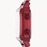 Fossil Retro Analog-Digital Black Dial Red Steel Strap Watch for Men - FS5897 Authentic Buy Shop Now
