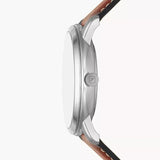 Fossil Neutra Minimalist Moonphase Blue Dial Brown Leather Strap Watch for Men - FS5903 Authentic Buy Shop Now
