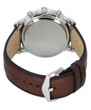Fossil Neutra Chronograph White Dial Brown Leather Strap Watch for Men - FS6022 Authentic Buy Shop Now