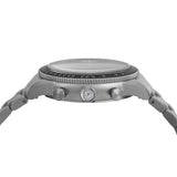 Fossil Sport Tourer Chronograph Black Dial Silver Steel Strap Watch for Men - FS6045 Authentic Buy Shop Now