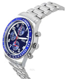 Fossil Sport Tourer Chronograph Blue Dial Silver Steel Strap Watch for Men - FS6047 Authentic Buy Shop Now