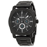 Fossil Machine Chronograph Black Dial Black Steel Strap Watch for Men - FS4552 Authentic Buy Shop Now