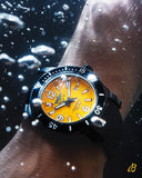 Breitling Superocean Automatic 46mm Yellow Dial Black Rubber Strap Watch for Men - M17368D71I1S1 Authentic Buy Shop Now