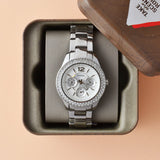 Fossil Stella Silver Dial Silver Steel Strap Watch for Women - ES3588 Authentic Buy Shop Now