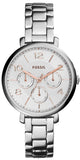 Fossil Jacqueline Multifunction White Dial Silver Steel Strap Watch for Women - ES3738 Authentic Buy Shop Now