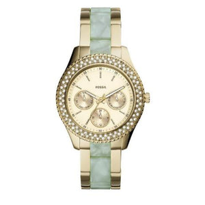 Fossil Stella Multifunction Gold Dial Two Tone Steel Strap Watch for Women - ES4757 Authentic Buy Shop Now