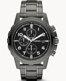 Fossil Dean Chronograph Black Dial Black Steel Strap Watch for Men - FS4721 Authentic Buy Shop Now