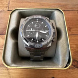 Fossil Bronson Chronograph Black Dial Grey Steel Strap Watch for Men - FS5852 Authentic Buy Shop Now