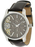 Fossil Twist Chronograph Multifunction Taupe Dial Brown Leather Strap Watch for Men - ME1098 Authentic Buy Shop Now