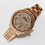 Fossil Rye Automatic Skeleton Rose Gold Dial Rose Gold Steel Strap Watch for Women - BQ3754 Authentic Buy Shop Now