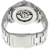 Fossil Grant Skeleton Black Dial Silver Steel Strap Watch for Men - ME3055 Authentic Buy Shop Now