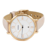 Fossil Jacqueline White Dial Pink Leather Strap Watch for Women - ES3988 Authentic Buy Shop Now