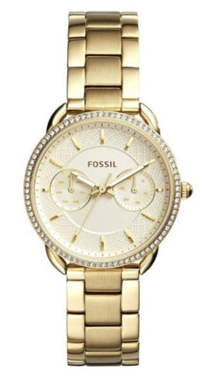Fossil Tailor Gold Dial Gold Steel Strap Watch for Women - ES4263 Authentic Buy Shop Now