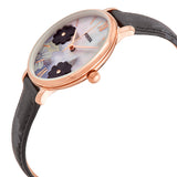 Fossil Jacqueline Mother of Pearl Dial Black Leather Strap Watch for Women - ES4535 Authentic Buy Shop Now